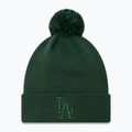 Dámska šiltovka New Era Metallic Bobble Knit Beanie Los Angeles Dodgers dark green