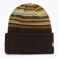 Dámska zimná čiapka New Era Rail Isle Cuff Knit Beanie tmavohnedá