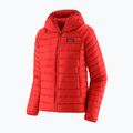Dámska páperová bunda Patagonia Down Sweater Hoody sizzle red