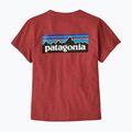 Dámske tričko Patagonia P-6 Logo Responsibili-Tee potters red 4