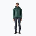 Dámska páperová bunda Patagonia Down Sweater Hoody cascade green 2