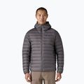 Pánska páperová bunda  Patagonia Down Sweater Hoody forge grey w/forge grey