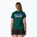 Dámske tričko Patagonia P-6 Logo Responsibili-Tee cascade green 2
