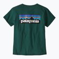 Dámske tričko Patagonia P-6 Logo Responsibili-Tee cascade green 4