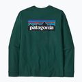 Pánske tričko longsleeve Patagonia P-6 Logo Responsibili cascade green 2