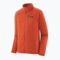 Pánska fleecová mikina Patagonia R1 Hybrid coal orange 5