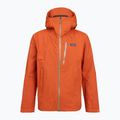 Pánska nepremokavá bunda Patagonia Granite Crest Rain coal orange