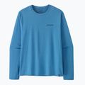 Pánske tričko longsleeve Patagonia Capilene Cool Daily - Boardshort Logo shore blue/light shore blue x-dye 6