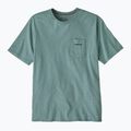 Pánske tričko Patagonia Boardshort Logo Pocket Responsibili blue sage