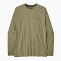 Pánske tričko longsleeve Patagonia P-6 Logo Responsibili p-6 outline/gumtree green