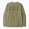 Pánske tričko longsleeve Patagonia P-6 Logo Responsibili p-6 outline/gumtree green 2