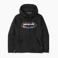Pánska mikina Patagonia '95 Oval Logo Uprisal Hoody Black: Kaleido
