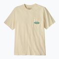 Pánske tričko Patagonia Midweight '95 Oval Logo Pocket Tee undyed natural