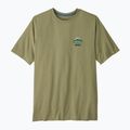 Pánske trekingové tričko Patagonia Great Waves Responsibili Tee gumtree green
