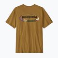 Pánske tričko Patagonia '95 Oval Logo bobcat brown/sunshine 2