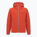 Pánska softshellová bunda Patagonia R1 TechFace Hoody hot ember