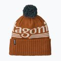 Zimná čiapka Patagonia Powder Town hut tripper logo: cinnamon brown