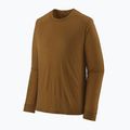 Pánske trekové tričko longsleeve Patagonia Cap Cool Merino Blend LS wolf brown