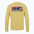 Pánske tričko longsleeve Patagonia Cap Cool Daily Boardshort Logo LS limestone yellow - Light Limestone yellow x-dye 2