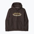 Pánska mikina Patagonia '95 Oval Logo Uprisal Hoody Den Brown: Heliotropic