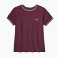 Dámske tričko Patagonia Fitz Roy Foothills Ringer Tee berry fig