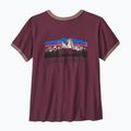 Dámske tričko Patagonia Fitz Roy Foothills Ringer Tee berry fig 2
