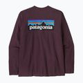 Pánske tričko longsleeve Patagonia P-6 Logo Responsibili berry fig 2