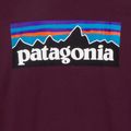 Pánske tričko longsleeve Patagonia P-6 Logo Responsibili berry fig 4