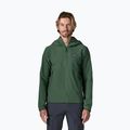 Pánska softshellová bunda Patagonia R1 TechFace Hoody canopy green