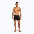 Pánske termo boxerky Icebreaker Anatomica Snow Day black/peridot/aop 3