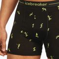 Pánske termo boxerky Icebreaker Anatomica Snow Day black/peridot/aop 5