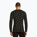 Pánska termoaktívna mikina icebreaker Merino 200 Oasis Crewe Snow Day black/peridot/aop 3