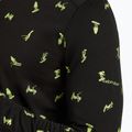 Pánska termoaktívna mikina icebreaker Merino 200 Oasis Crewe Snow Day black/peridot/aop 7