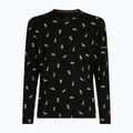 Pánske termo tričko longsleeve icebreaker Merino 200 Oasis Crewe Snow Day black/peridot/aop 8