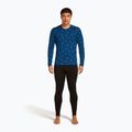 Pánske termo tričko longsleeve icebreaker Merino 200 Oasis Crewe Snow Day atlantis/topaz/aop 2