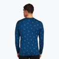 Pánske termo tričko longsleeve icebreaker Merino 200 Oasis Crewe Snow Day atlantis/topaz/aop 3
