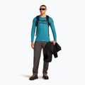 Pánske termo tričko longsleeve icebreaker Merino 200 Oasis Crewe Elevation Line topaz 4