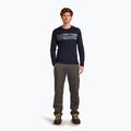 Pánske termo tričko longsleeve icebreaker Merino 200 Oasis Crewe Elevation Line midnight navy 2