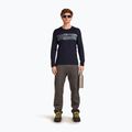 Pánske termo tričko longsleeve icebreaker Merino 200 Oasis Crewe Elevation Line midnight navy 4