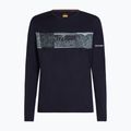Pánske termo tričko longsleeve icebreaker Merino 200 Oasis Crewe Elevation Line midnight navy 7