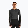 Pánske termo tričko longsleeve Icebreaker Merino 200 Oasis+ LS Crewe 0JI black/jet heather/undyed/cb