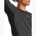 Pánske termo tričko longsleeve Icebreaker Merino 200 Oasis+ LS Crewe 0JI black/jet heather/undyed/cb 4
