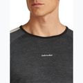 Pánske termo tričko longsleeve Icebreaker Merino 200 Oasis+ LS Crewe 0JI black/jet heather/undyed/cb 5