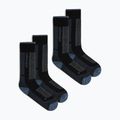 Dámske lyžiarske ponožky Icebreaker Merino Ski+ Medium OTC 2 Pack black/dawn/graphite