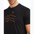 Pánske tričko icebreaker Merino 125 Cool-Lite Sphere Tee Across The Peaks black 5