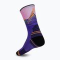 Dámske ponožky Smartwool Hike Mountain Sunrise Print Crew deep navy 2