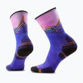 Dámske ponožky Smartwool Hike Mountain Sunrise Print Crew deep navy 6