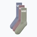 Ponožky Vans Classic Crew 3 páry glacial slate