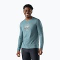 Pánske tričko longsleeve Smartwool Wander Valley Active Long Sleeve Graphic Tee dusty tea