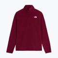 Dámska fleecová mikina The North Face Glacier Fleece 1/4 Zip burgundy crush 4